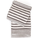 Rugby Stripe Charcoal Throw