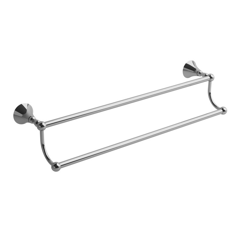 Double barre à serviettes Hudson, Chrome