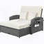 Chaise longue double en rotin PE pour 2 personnes avec dossier réglable en hauteur-1111730275-1111730284