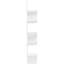 Tablette d'angle flottante radiale murale 5 niveaux