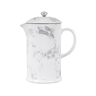 34 Oz. French Press Marble Applique Server