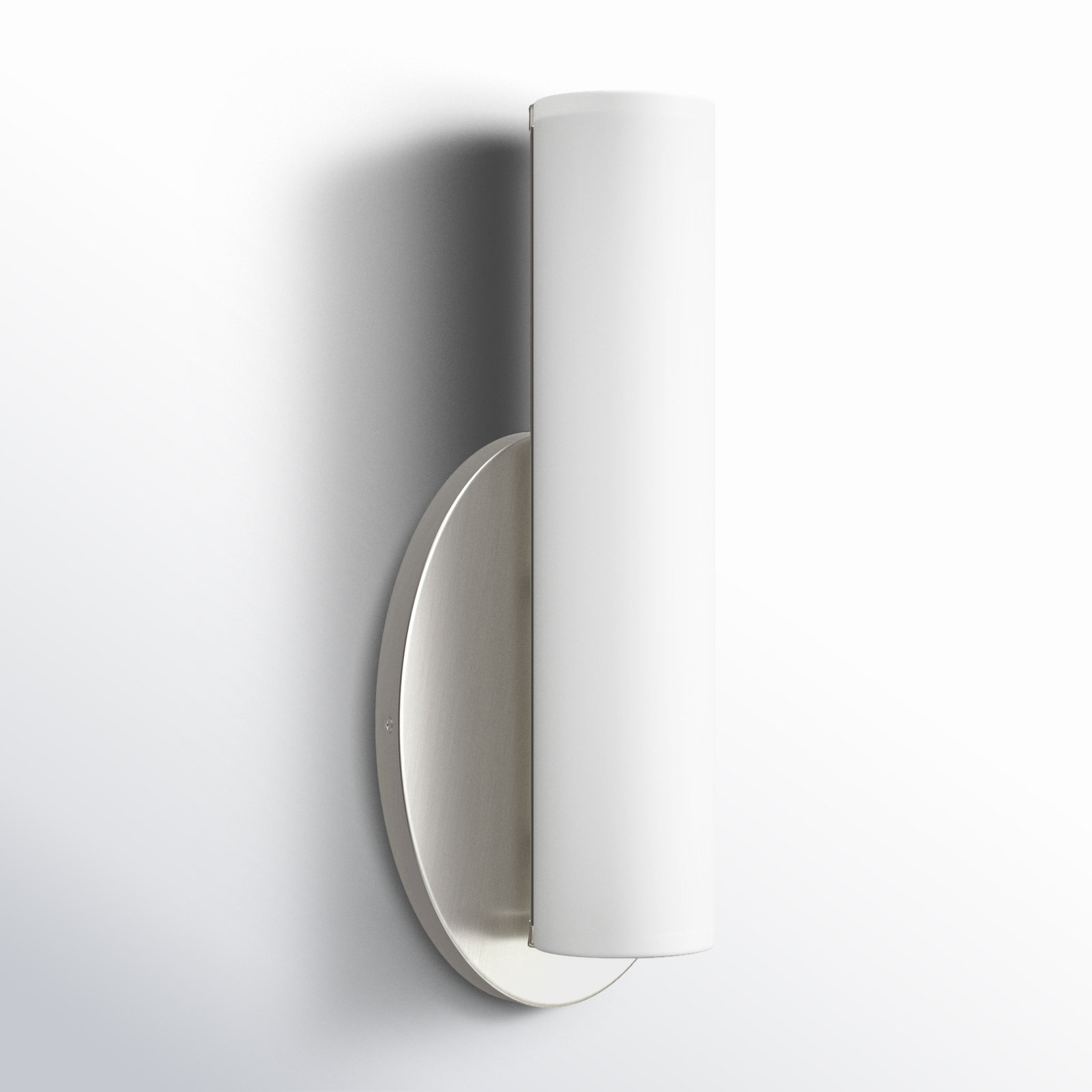 Delphine Single Light Dimmable Flush Mount Sconce, Brushed Nickel