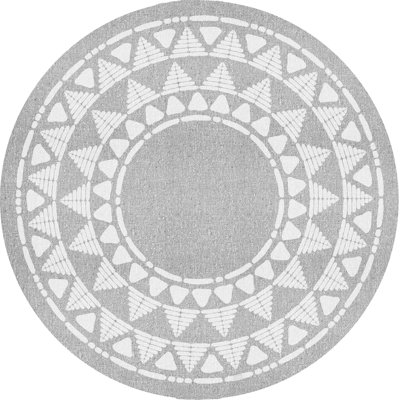 Adryel Round Vinyl Area Rug