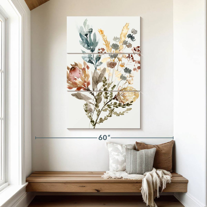Bouquet de fleurs sauvages Harnek, H 50 po x l 32 po