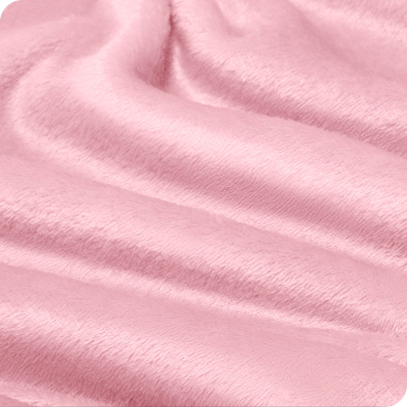 Microplush Sheet Set, Queen Sheet Set + 1 Fitted Sheet + 2 Pillowcases, Light Pink