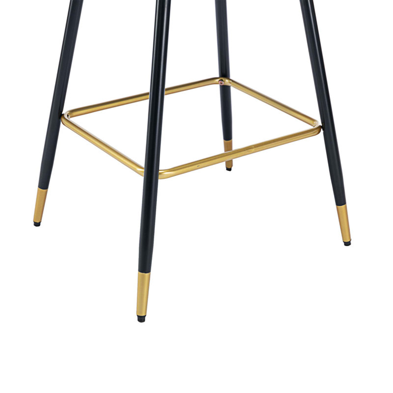 Tabouret de comptoir 26,38 po Manucher, Bleu sarcelle