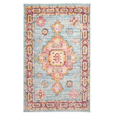 Lotus Blue Rug 5'0" x 8'0"