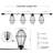 Baltimore 120'' Teardrop Caged String Lights