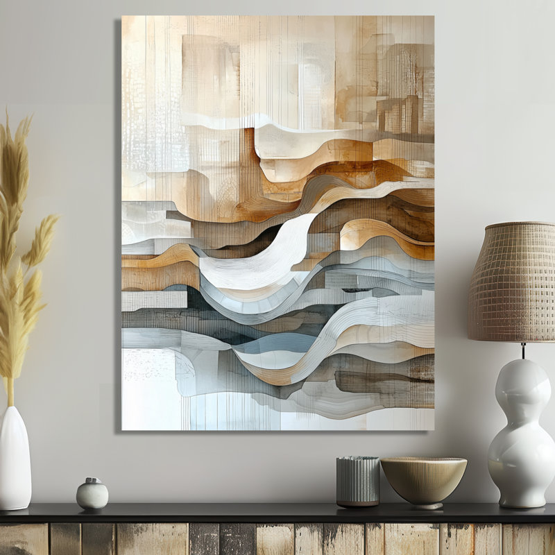 Noriane - Abstract Canvas Wall Art, H 20 po x l 12 po, Toile tendue, Ne s’applique pas