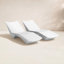 Chaise longue de piscine en forme de S à assemblage rapide, conception ergonomique, confortable et respirante, indispensable pour la détente en plein air (ensemble de 2)