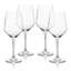 Ensemble de 4 verres à vin Bolero, grand verre de 435 ml (14,7 oz) pour cabernet et merlot, verres à pied classiques pour une utilisation quotidienne et les réceptions