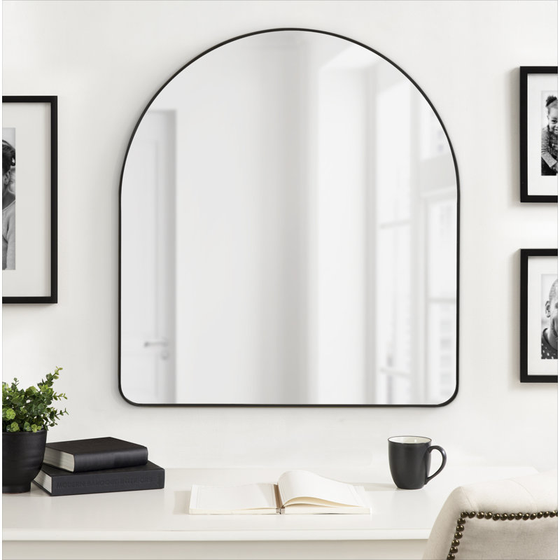 Miroir Anacleta, 36 po x 32 po, Noir