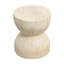 Tables d'appoint sculpturales, 42 cm (16,54 po), aspect bois MGO, style rustique pour terrasse.-1824215126