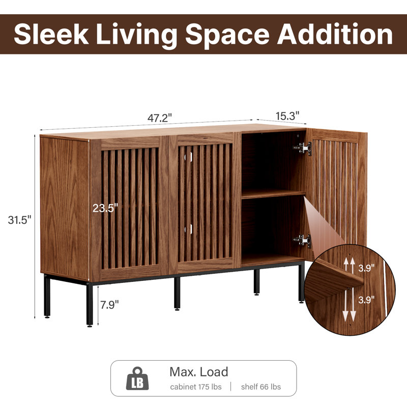 Comsa 47.2'' Sideboard, Brown