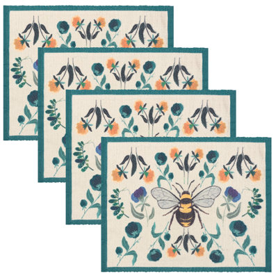 Mataram Polyester Blend Abstract Rectangle Placemat