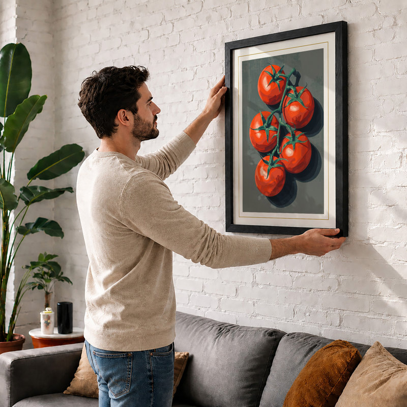 Tomato Study Modern - Print, Black, A3 - 42.0 x 29.7 cm