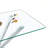 47.24" Rectangular Clear Tempered Glass Dining Table,Stylish Design with silver Metal Legs, Kitchen Table for Dining Room-971679555-971679559-971679560