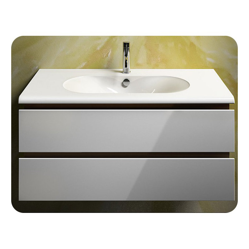 Sfera 39.37'' L Bathroom Sink, 0-Hole