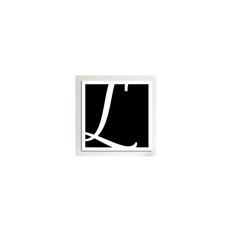 Art textuel sur toile, H 37 po x l 37 po x P 1,5 po, L