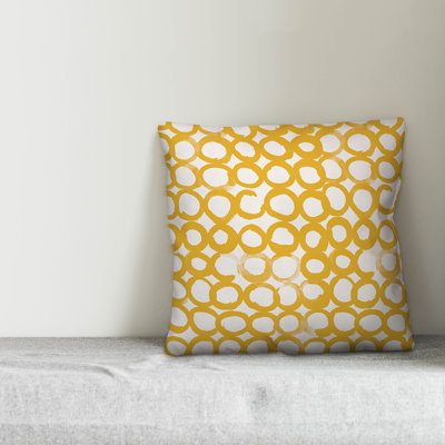  Ink Circles Throw Pillow