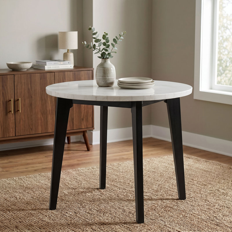 Woburn Round Marble Dining Table, Counter Height (37" Height)
