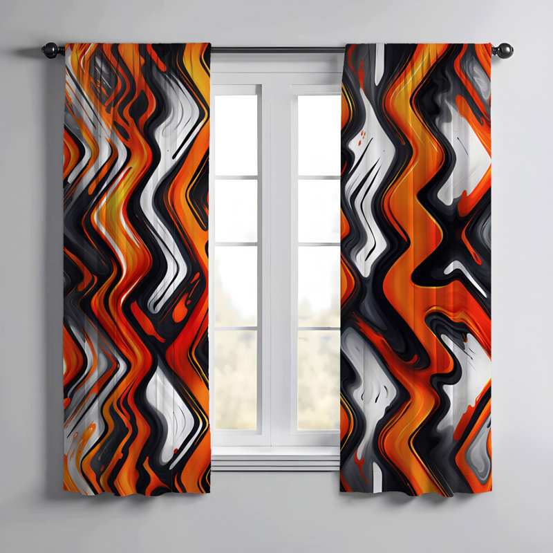 Paire de rideaux semi-transparents Edye, L 20 po x L 61 po