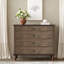 Commode 4 tiroirs en bois avec poignées en métal-214385247