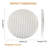 Guein Round Natural Marble Tray,Namib Bianco