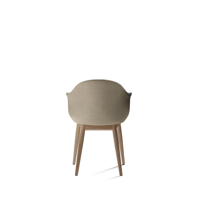 Harbour Upholstered Arm Chair, Natural Oak, Fiord 2 751 Wool
