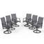 Chaises de salle à manger ergonomiques en métal, conception durable pour la cour