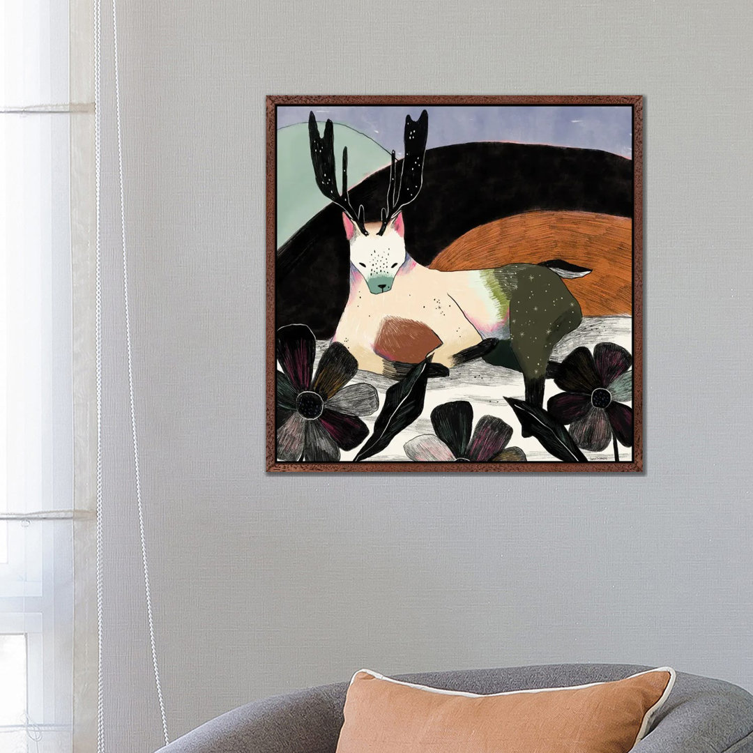 Deer Wolf von Sweet Omens - Gallery-Wrapped Canvas Giclée on Canvas