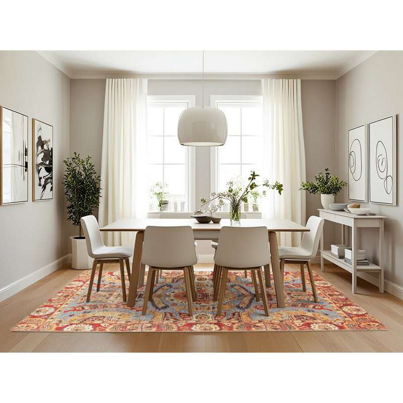 Abstract Indoor Rug, Rectangle 7' x 10'