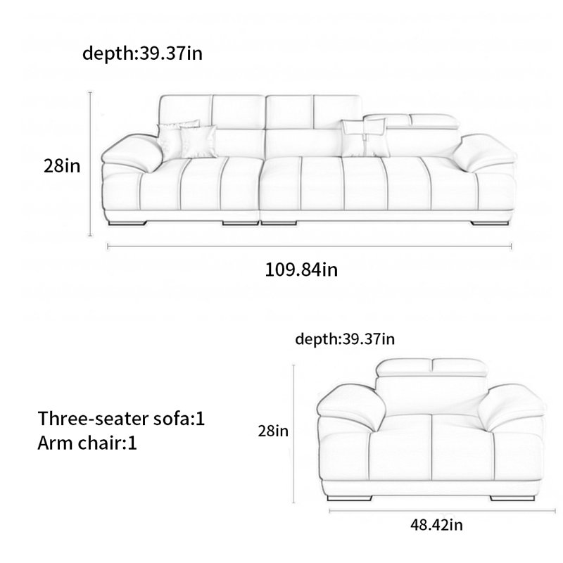 American-style simple modern sofa