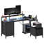 L-Shaped Metal Base Computer Desk-386128481
