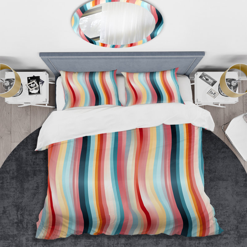 Literie rose Mirage, Housse de couette simple + 1 taie décorative stan