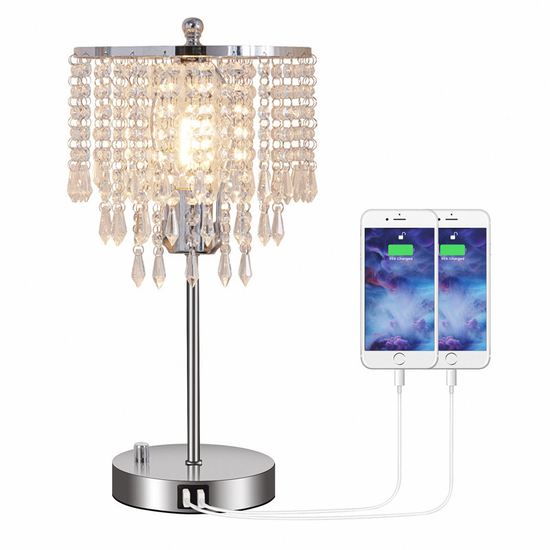 Anvita Stainless Steel USB Table Lamp