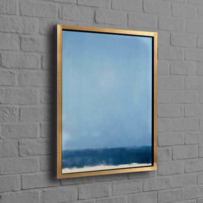 Stylish Blue 3D Canvas Reproduction Poster as Ideal Bridesmaid Gift Providing Minimalistic Charm to Wall Decor for Home Decoration