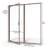 Deluxe 68.63 in. H Framed Shower Door with Magnetic Catch and Header-17243234-16968401