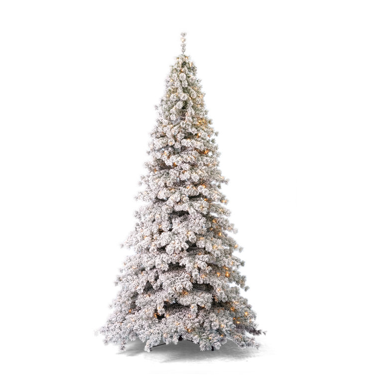 Lighted Artificial Christmas Tree - Includes A Tree Storage Bag and Remote Control The Holiday Aisle Size: 6.5