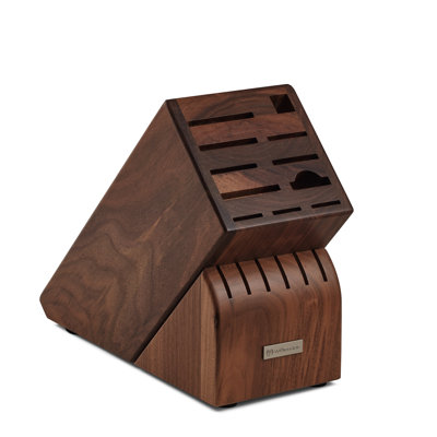 WÜSTHOF 17-Slot Knife Block, Walnut