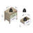 Allysyn 22.7" 2 Drawer Nightstand-913948780-931287793