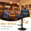 Ensemble de 1 tabourets de bar modernes pivotants, noir-1265229820-1265229817