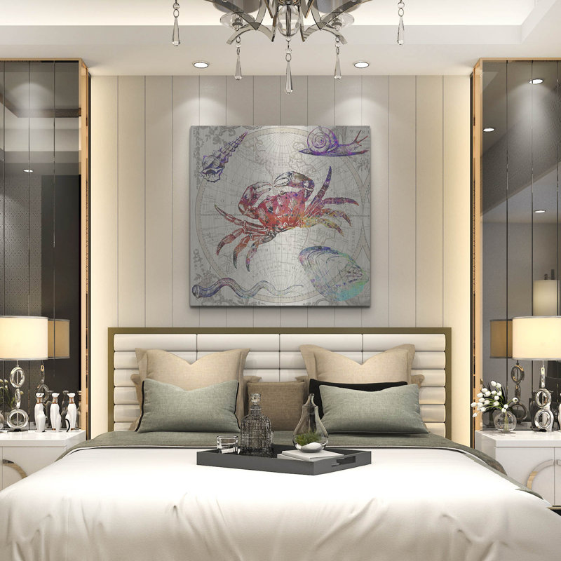 «Crab Map» par Mark Ashkenazi, art luxueux en métal «Crab Map» par Mark Ashkenazi, H 36 po x l 36 po