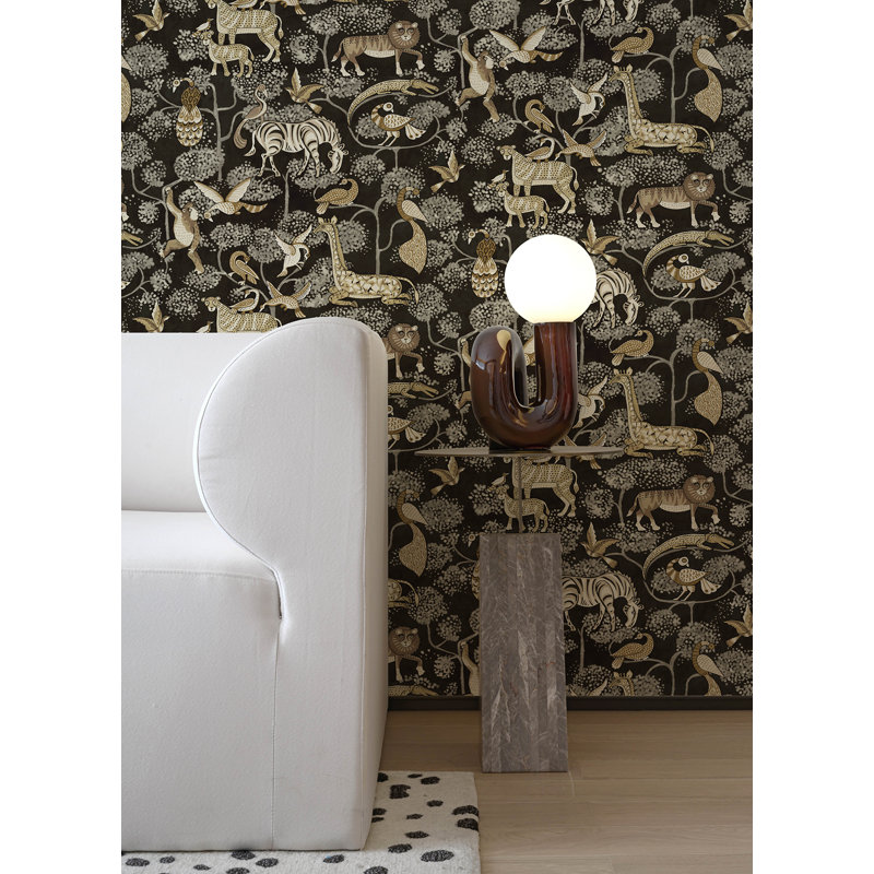 Rigby Jungle Animals Wallpaper, Brown
