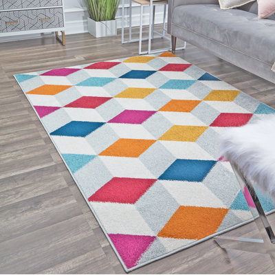 Miko Contemporary Apple Cider Area Rug