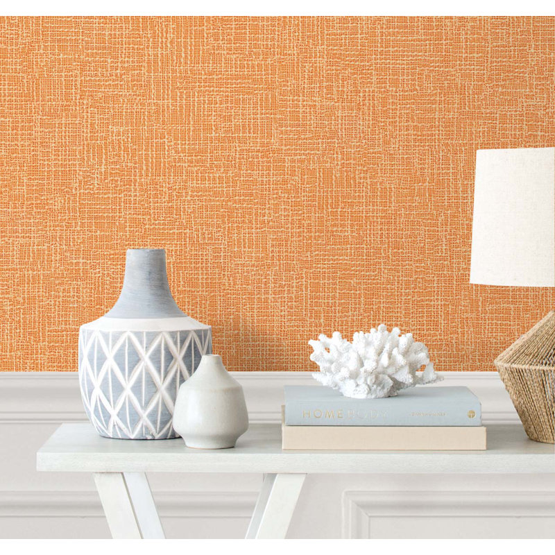 Rouleau de papier peint L 27 pi x l 27 po, Mandarine