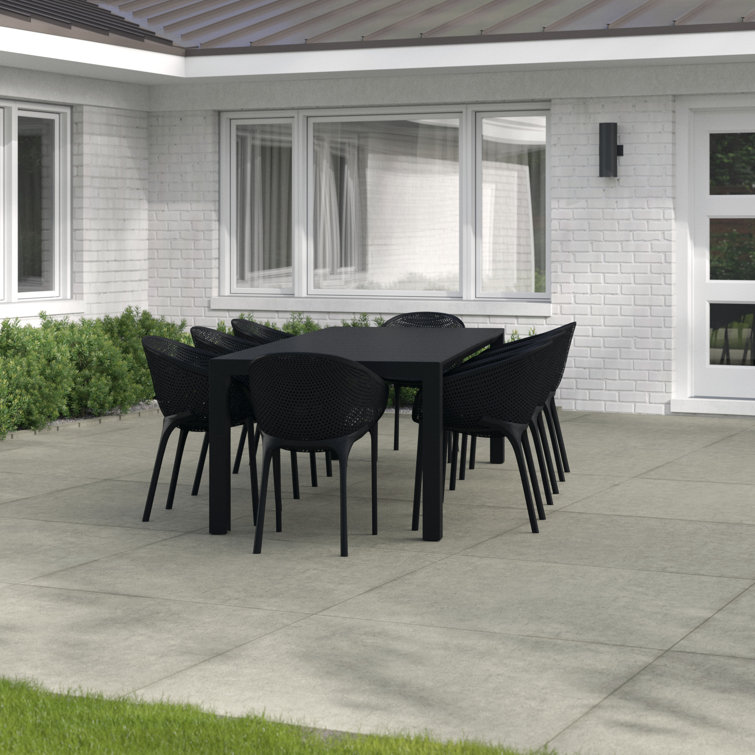 Farrah 8 - Person Patio Dining Set with Extendable Rectangular Table