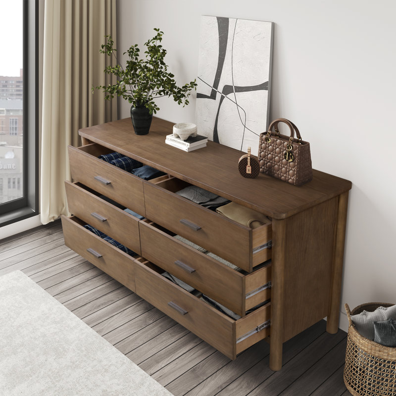 Shinji 6 - Drawer Dresser, Brown