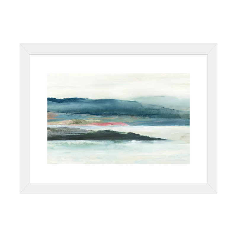 «Peaceful Mind I» par Allison Pearce - reproduction d'art, H 24 po x l 32 po x P 1 po, Papier encadré blanc, Blanc