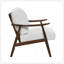 Charmante chaise d'appoint en bois massif pour une décoration de salon élégante-265405860